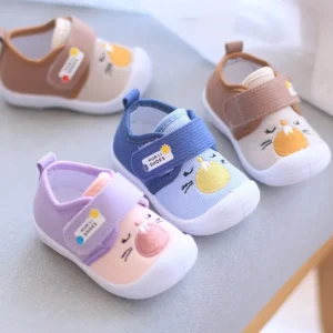 Infant Cartoon Squeaky Sneakers Boy and Girl Non-slip Shoes with Soft Sole