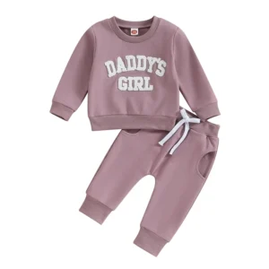 Girls Sweat Outfits Sweatshirt and Long Pant for Fall/Winter