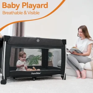 Best - Portable Baby Crib, Foldable Travel Play Yard, Bassinet and Changing Table